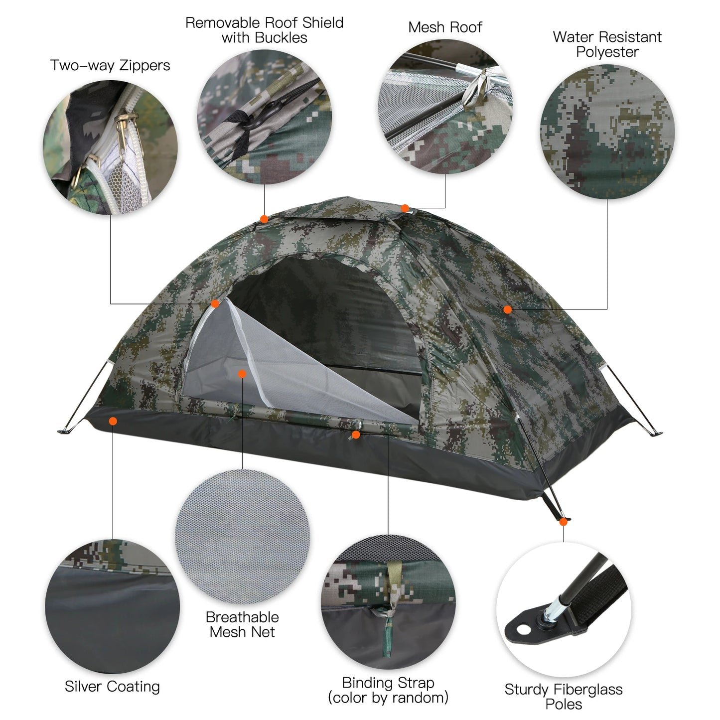 TOMSHOO Ultralight Camping Tent