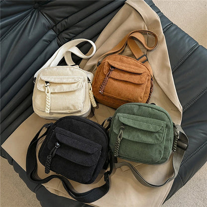 Corduroy Crossbody Bag