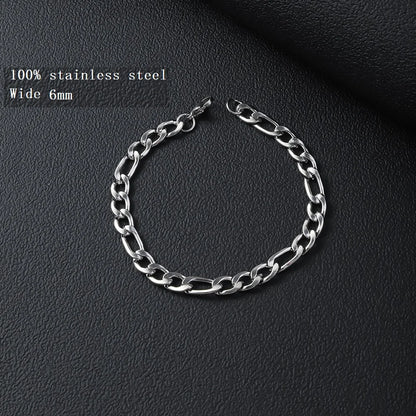 316L Stainless Steel Cuban Cable Chain Bracelet