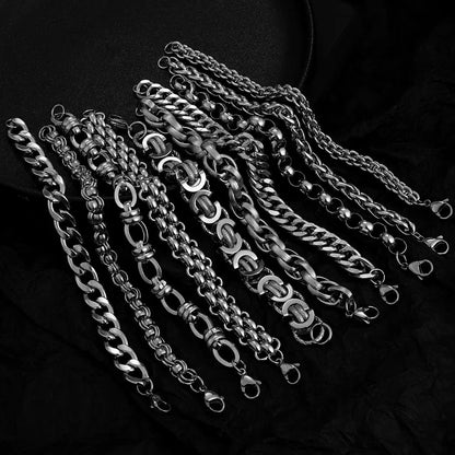 316L Stainless Steel Cuban Cable Chain Bracelet