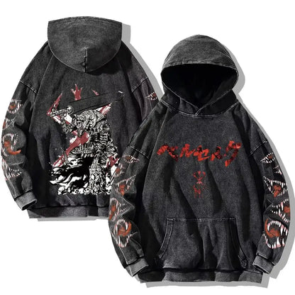 Berserk Gothic Print Hoodie