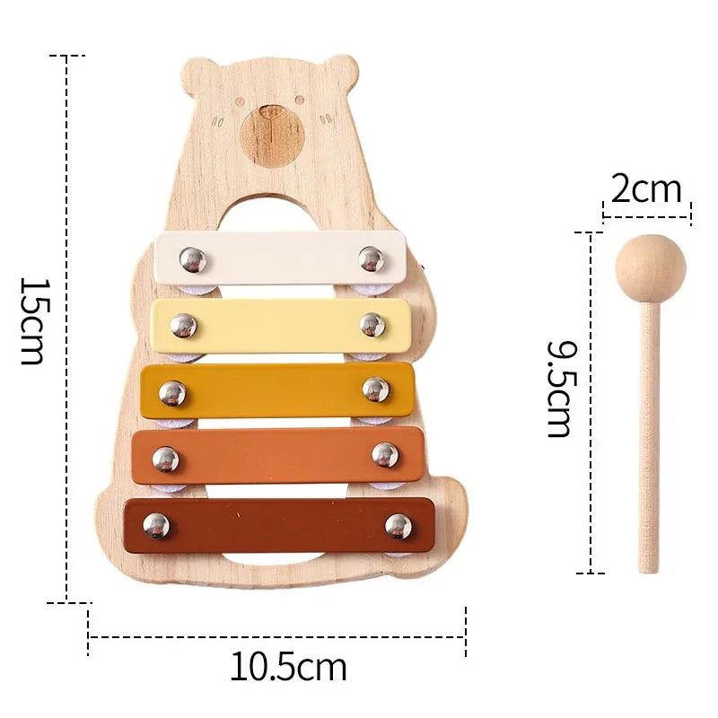 Kids Wooden Musical Instrument Set