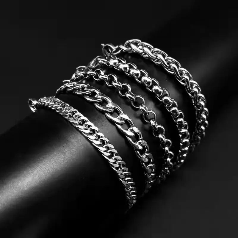 316L Stainless Steel Cuban Cable Chain Bracelet