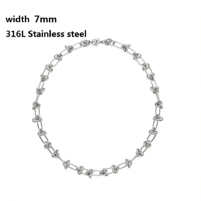 316L Stainless Steel Cuban Cable Chain Bracelet