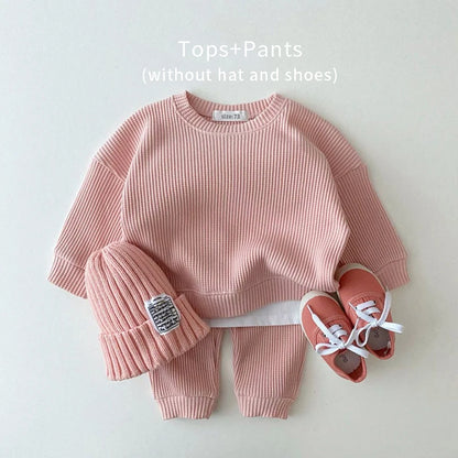 Baby Waffle Cotton Clothing Set