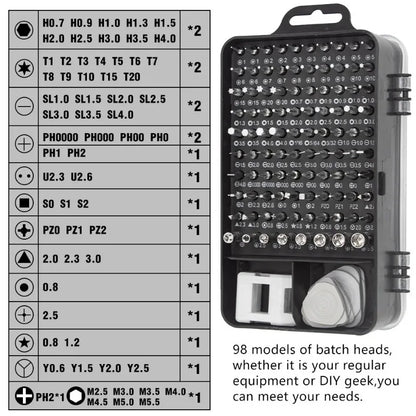 Ultimate 115-in-1 Screwdriver Set