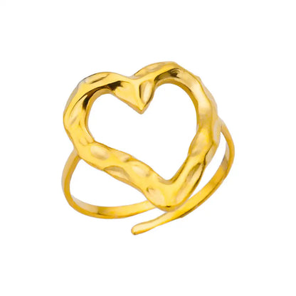 316L Stainless Steel Gold Color Rings