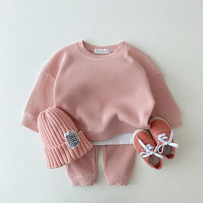 Baby Waffle Cotton Clothing Set