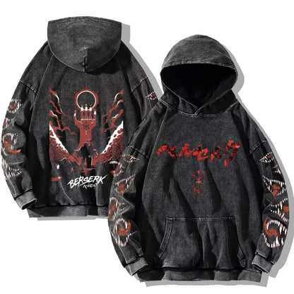 Berserk Gothic Print Hoodie