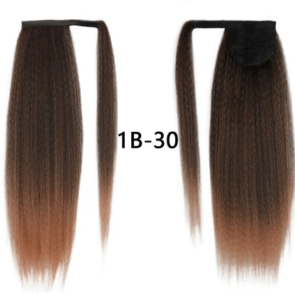 Synthetic Long Kinky Straight Ponytail