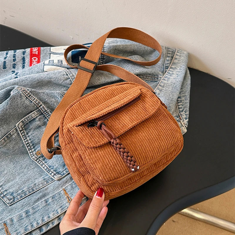 Corduroy Crossbody Bag