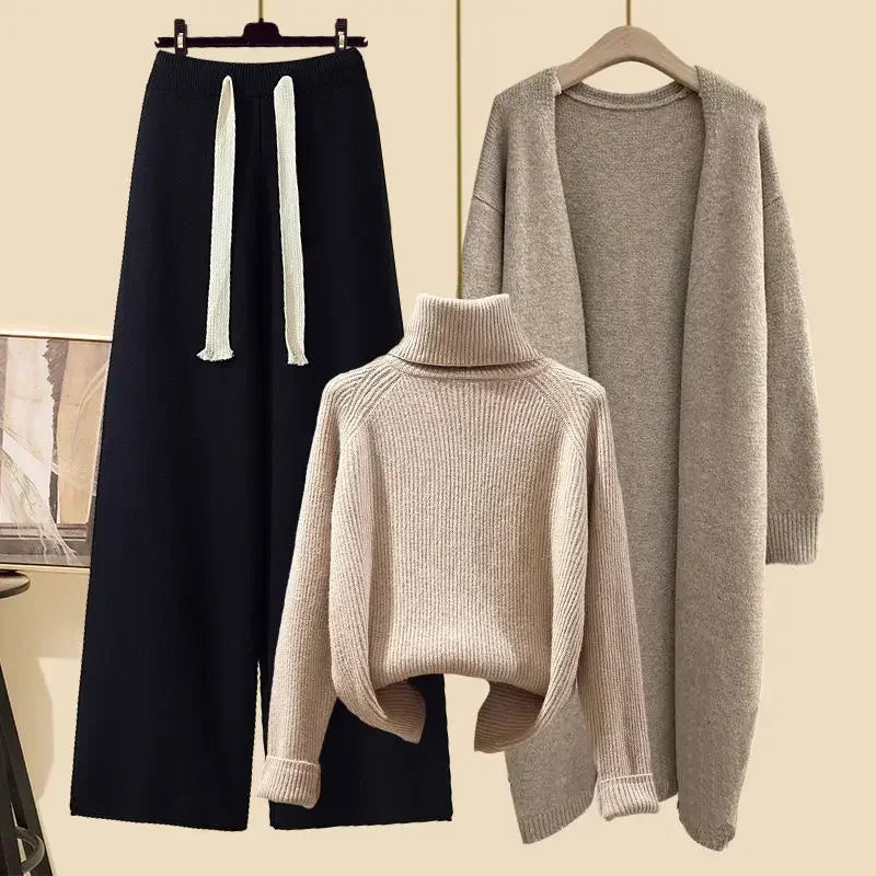 Stretchy Knitwear 3-Piece Sets