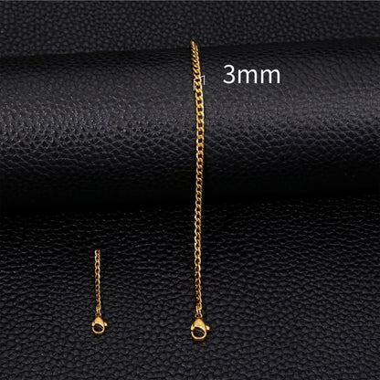 Gold Plated Stainless Steel Classic Link Bracelet