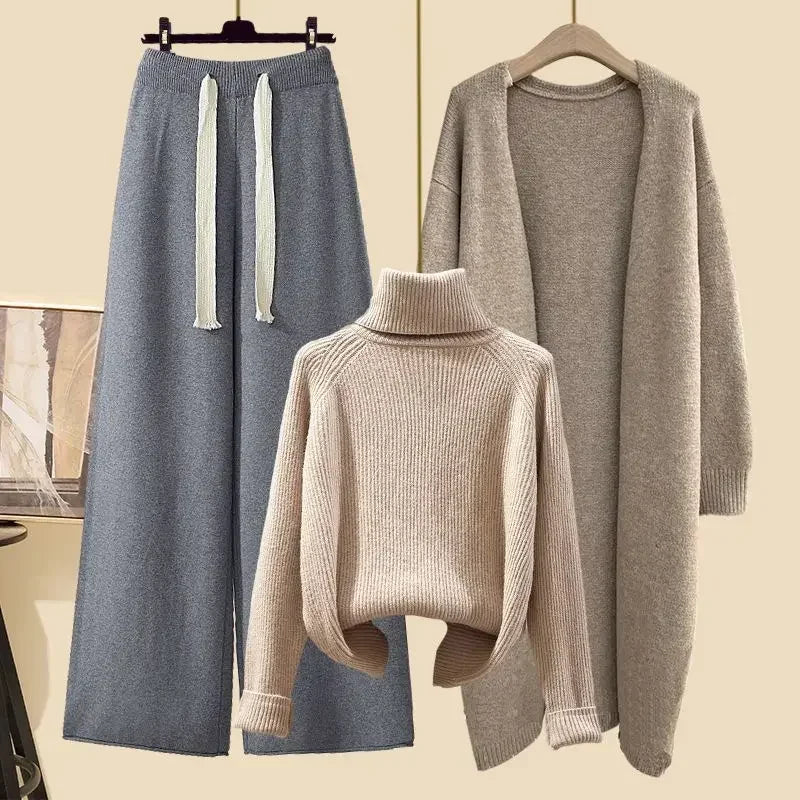 Stretchy Knitwear 3-Piece Sets