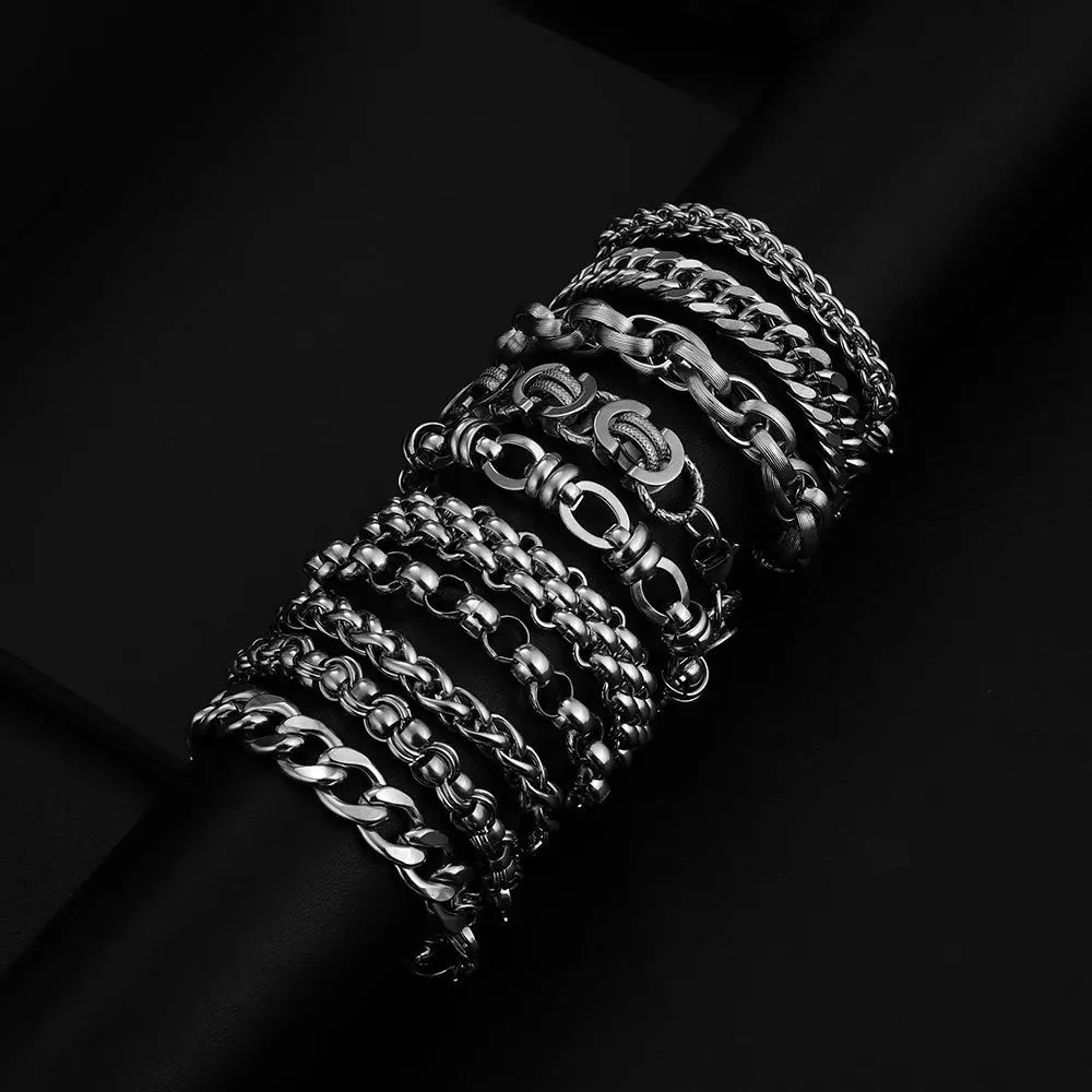 316L Stainless Steel Cuban Cable Chain Bracelet