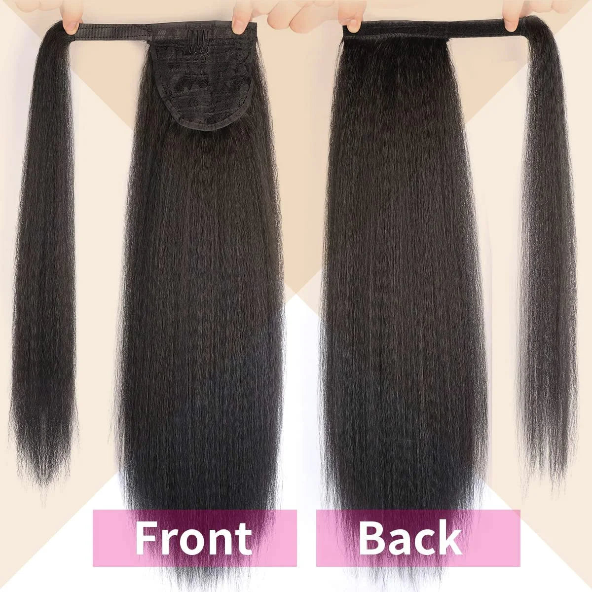 Synthetic Long Kinky Straight Ponytail