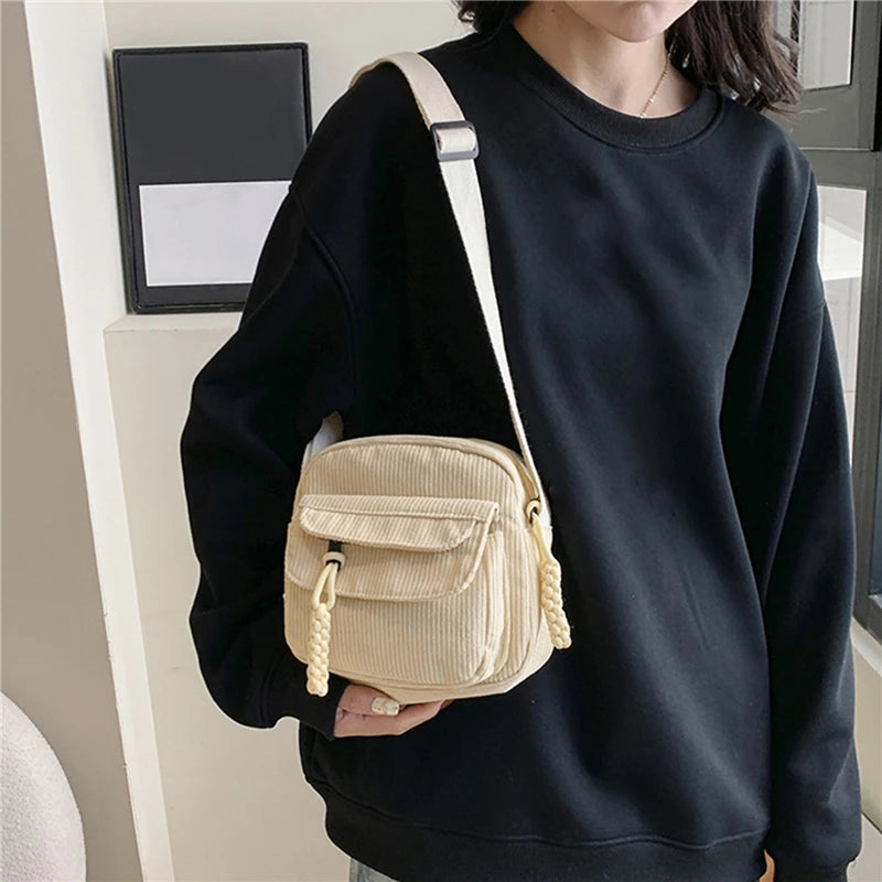 Corduroy Crossbody Bag