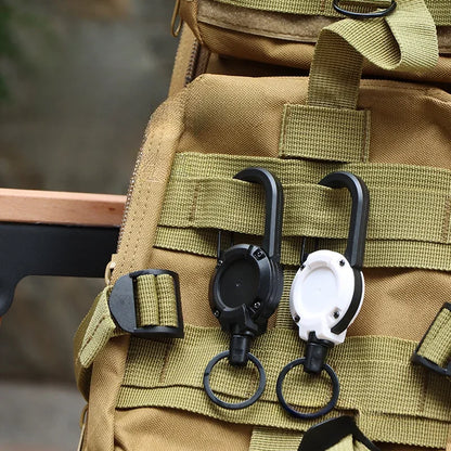 Retractable Heavy-Duty Carabiner Keychain