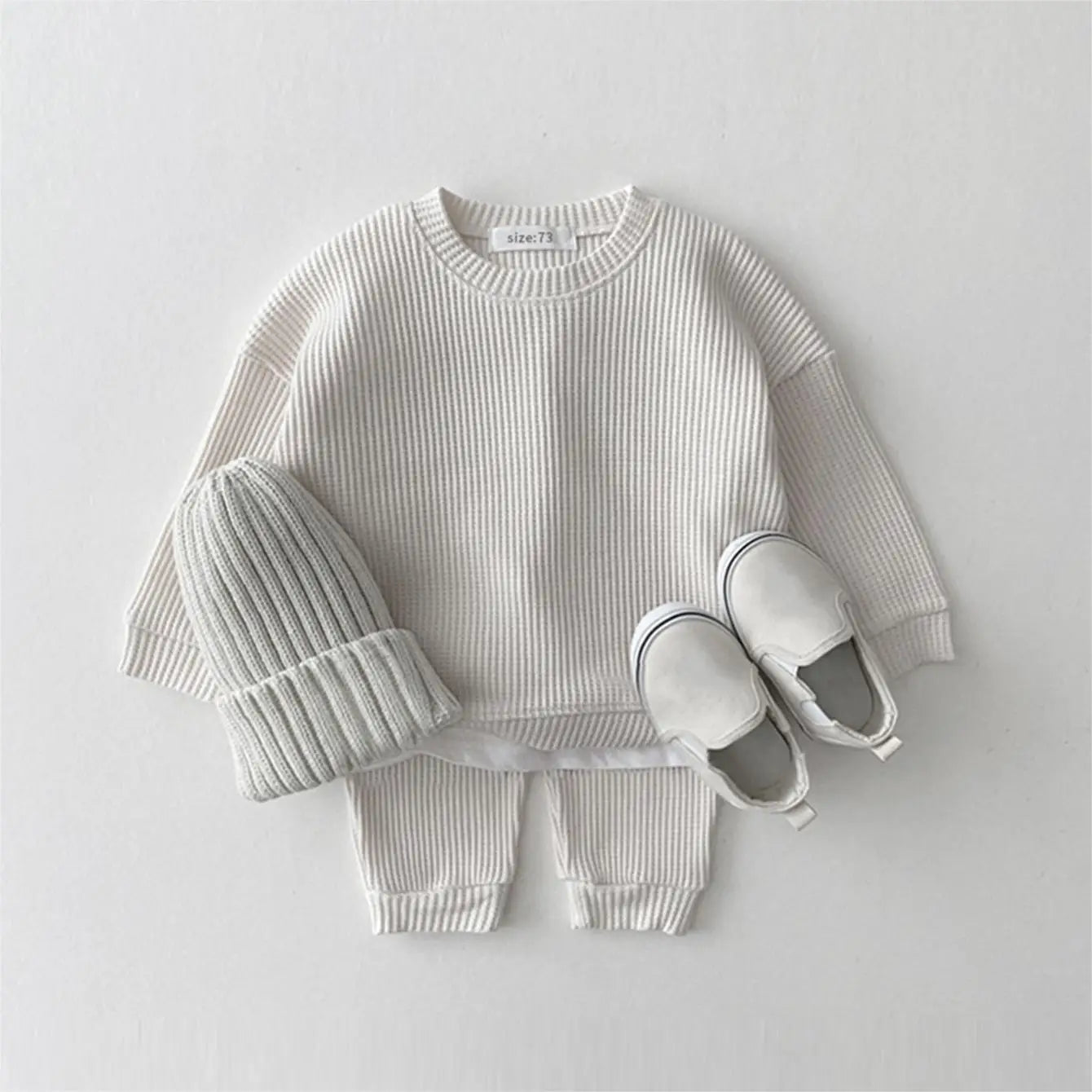 Baby Waffle Cotton Clothing Set