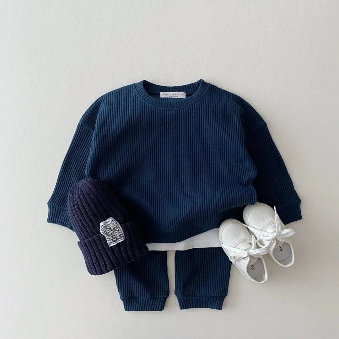 Baby Waffle Cotton Clothing Set