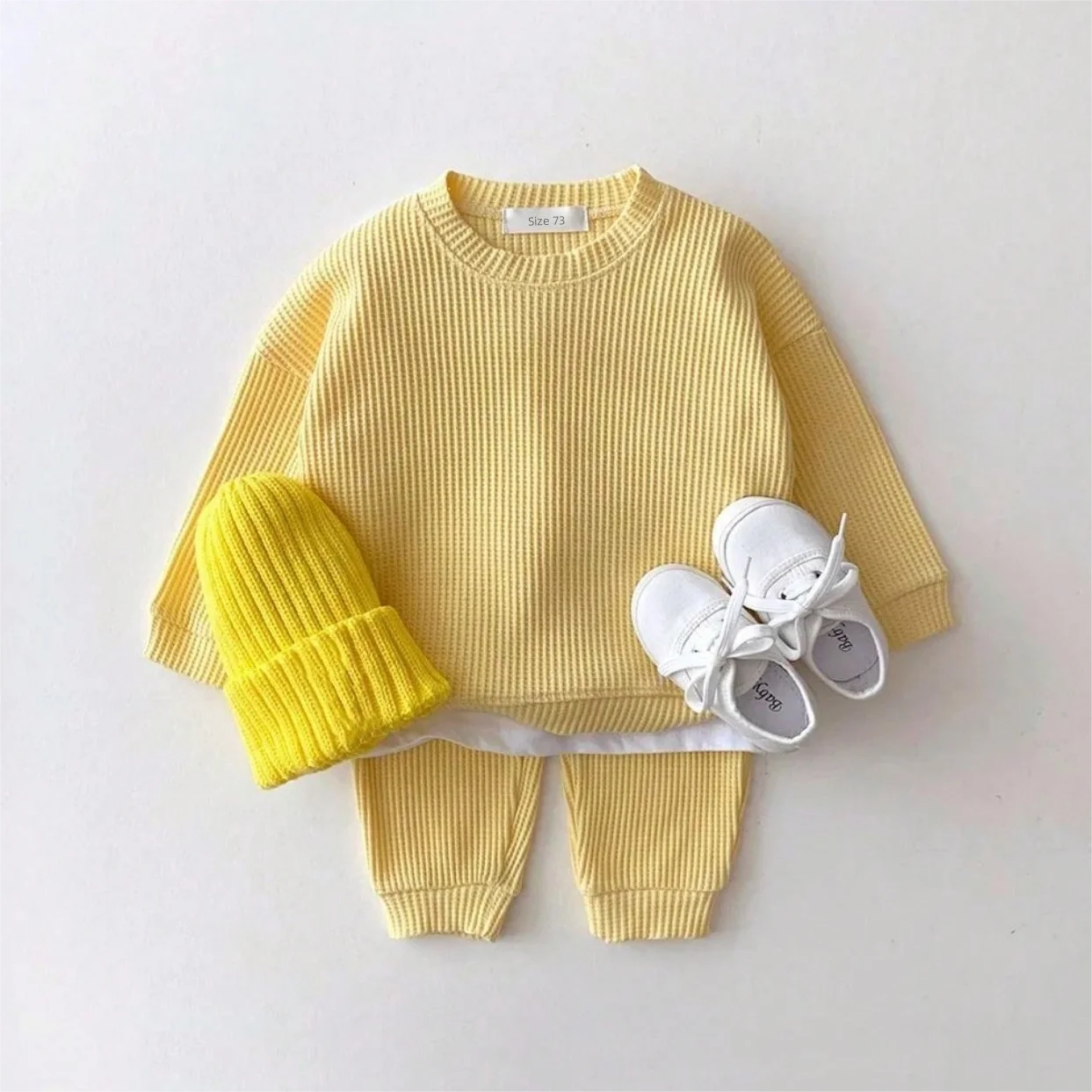 Baby Waffle Cotton Clothing Set