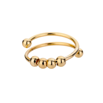 316L Stainless Steel Gold Color Rings