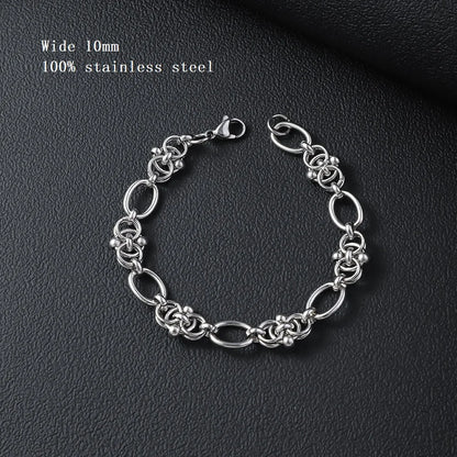 316L Stainless Steel Cuban Cable Chain Bracelet