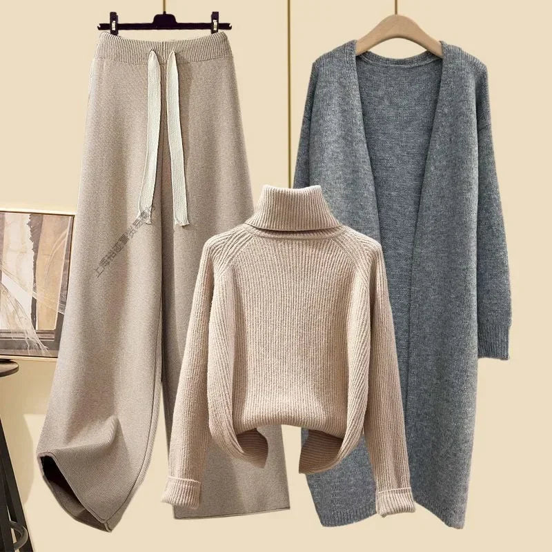 Stretchy Knitwear 3-Piece Sets