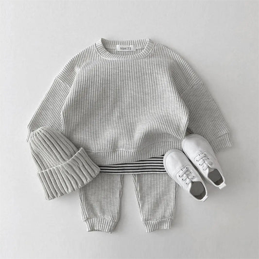 Baby Waffle Cotton Clothing Set