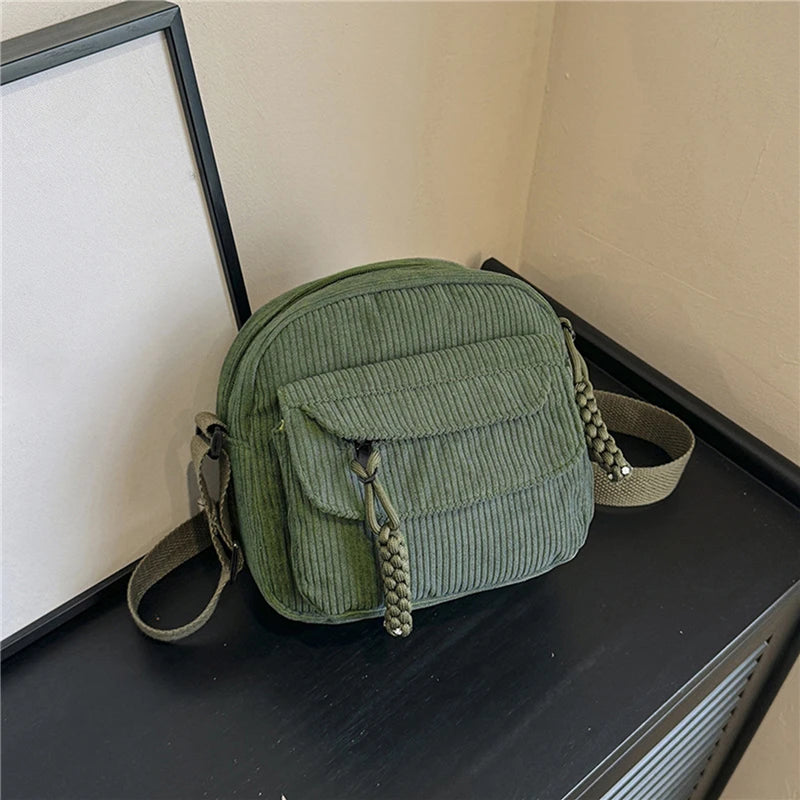 Corduroy Crossbody Bag