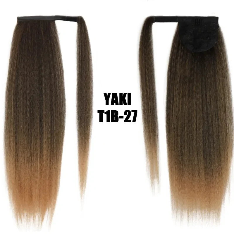 Synthetic Long Kinky Straight Ponytail