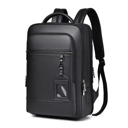 Leather Laptop Backpack