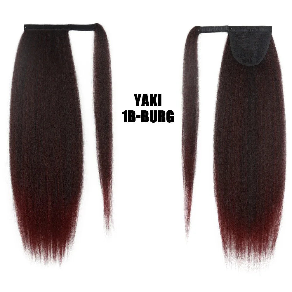 Synthetic Long Kinky Straight Ponytail