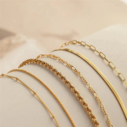 Gold Color Bracelet Set